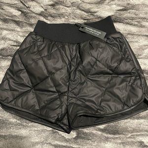 Black padded shorts